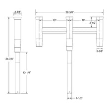 Load image into Gallery viewer, TACO Deluxe Trident Rod Holder Cluster Straight [F31-0780BXY-1]

