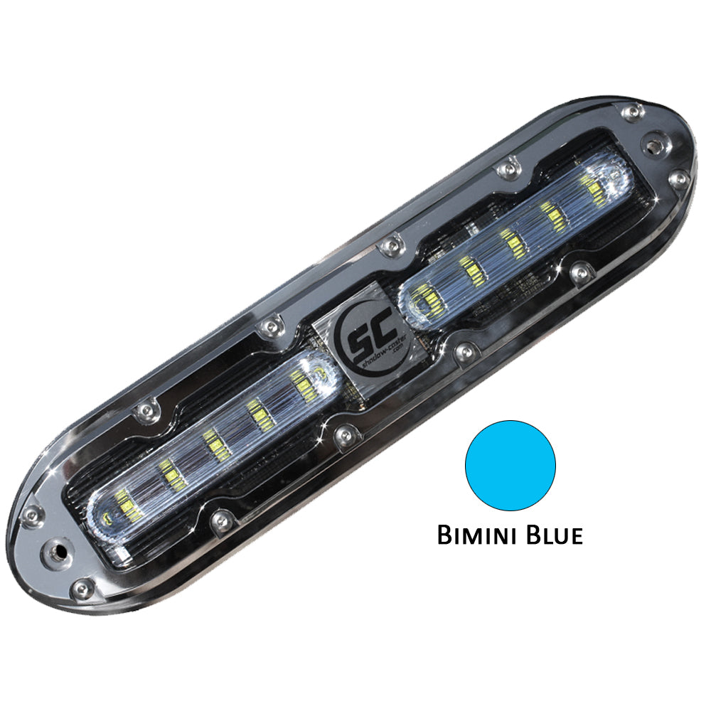 Shadow-Caster SCM-10 LED Underwater Light w/20' Cable - 316 SS Housing - Bimini Blue [SCM-10-BB-20]