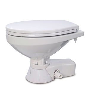 Jabsco Quiet Flush Raw Water Toilet - Regular Bowl w/Soft Close Lid - 12V [37245-4192]
