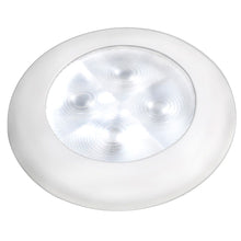 Load image into Gallery viewer, Hella Marine Slim Line LED &#39;Enhanced Brightness&#39; Round Courtesy Lamp - White LED - White Plastic Bezel - 12V [980500541]
