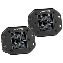 Load image into Gallery viewer, RIGID Industries D-Series PRO Flush Mount - Spot LED - Midnight Edition - Pair - Black [212213BLK]
