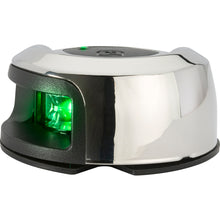 Load image into Gallery viewer, Attwood LightArmor Deck Mount Navigation Light - Stainless Steel - Starboard (green) - 2NM [NV2012SSG-7]
