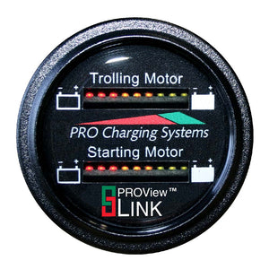 Dual Pro Battery Fuel Gauge - Marine Dual Read Battery Monitor - 12V/24V System - 15 Battery Cable [BFGWOM1524V/12V]