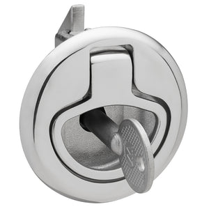 Whitecap Slam Latch Stainless Steel Locking Ring Pull [6136C]