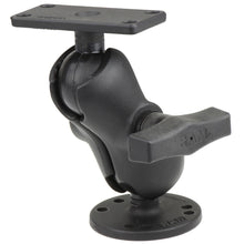 Load image into Gallery viewer, RAM Mount 1.5&quot; Ball Mount w/2.5&quot; Round Base, Short Arm  1.5&quot; x 3&quot; Plate f/Humminbird Helix 5 Only [RAM-202-153-B-202U]
