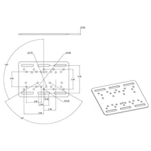 Load image into Gallery viewer, RAM Mount Forklift Overhead Guard Plate w/E Size 3.38&quot; Ball [RAM-335-E-246]
