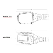 Load image into Gallery viewer, RIGID Industries Reflect Mirror Light - Black (Pair) [64011]
