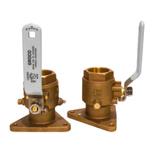 Load image into Gallery viewer, GROCO 3/4&quot; Bronze Tri-Flanged Ball Valve/Seacock [FBV-750]
