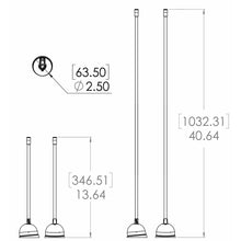 Load image into Gallery viewer, Lumitec Contour Anchor Light - 39&quot; - Black Shaft White Base [101584]
