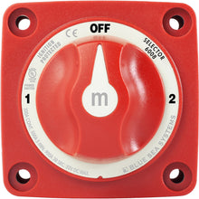 Load image into Gallery viewer, Blue Sea 6008 M-Series Battery Switch 3 Position - Red [6008]
