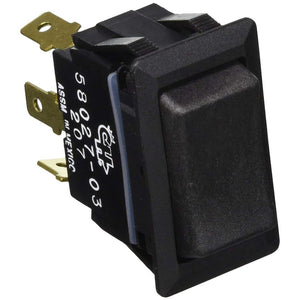 Cole Hersee Sealed Rocker Switch Non-Illuminated SPDT On-Off-On 3 Blade [58027-03-BP]