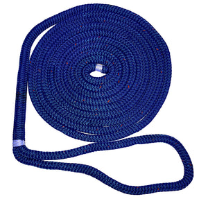 New England Ropes 5/8" Double Braid Dock Line - Blue w/Tracer - 25 [C5053-20-00025]