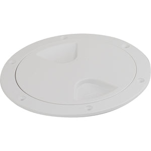 Sea-Dog Screw-Out Deck Plate - White - 6" [335760-1]