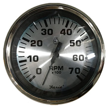 Load image into Gallery viewer, Faria Spun Silver 4&quot; Tachometer (7000 RPM) (Outboard) [36005]
