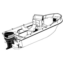 Load image into Gallery viewer, Carver Performance Poly-Guard Styled-to-Fit Boat Cover f/20.5 V-Hull Center Console Fishing Boat - Grey [70020P-10]
