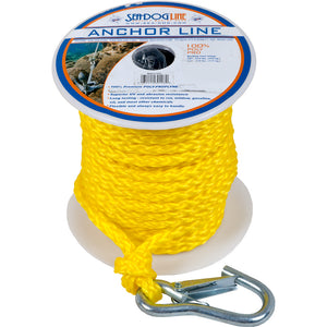Sea-Dog Poly Pro Anchor Line w/Snap - 3/8" x 100 - Yellow [304210100YW-1]
