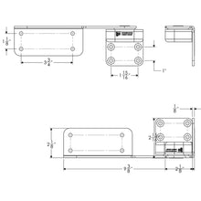 Load image into Gallery viewer, TACO Command Ratchet Hinges - 9-3/8&quot; - Polished 316 Stainless Steel - Pair [H25-0016]

