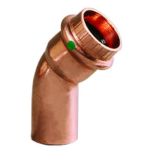 Load image into Gallery viewer, Viega ProPress 1-1/4&quot; - 45 Copper Elbow - Street/Press Connection - Smart Connect Technology [77063]

