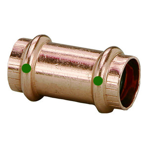 Viega ProPress 1-1/2" Copper Coupling w/o Stop - Double Press Connection - Smart Connect Technology [78192]
