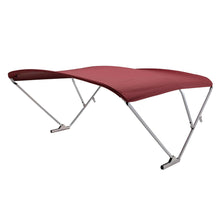 Load image into Gallery viewer, SureShade Power Bimini - Clear Anodized Frame - Burgandy Fabric [2020000299]
