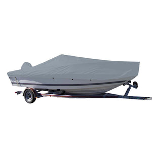 Carver Sun-DURA Styled-to-Fit Boat Cover f/22.5 V-Hull Center Console Fishing Boat - Grey [70022S-11]