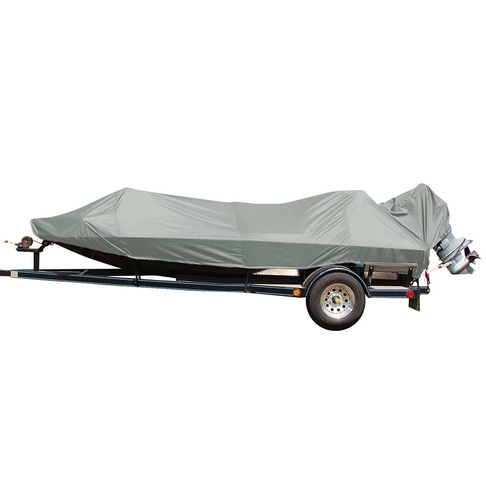 Carver Poly-Flex II Extra Wide Series Styled-to-Fit Boat Cover f/17.5 Jon Style Bass Boats - Grey [77817EF-10]