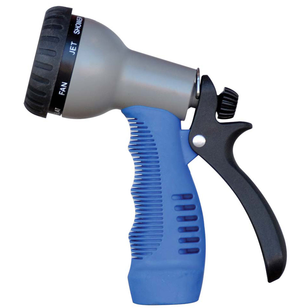 HoseCoil Rubber Tip Nozzle w/9 Pattern Adjustable Spray Head  Comfort Grip [WN515]