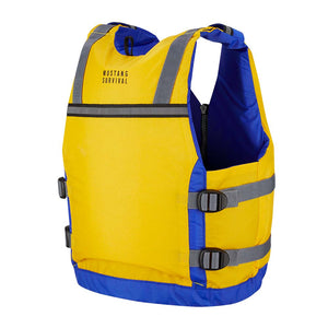 Mustang Youth Reflex Foam Vest - Yellow/Royal Blue [MV7030-220-0-216]