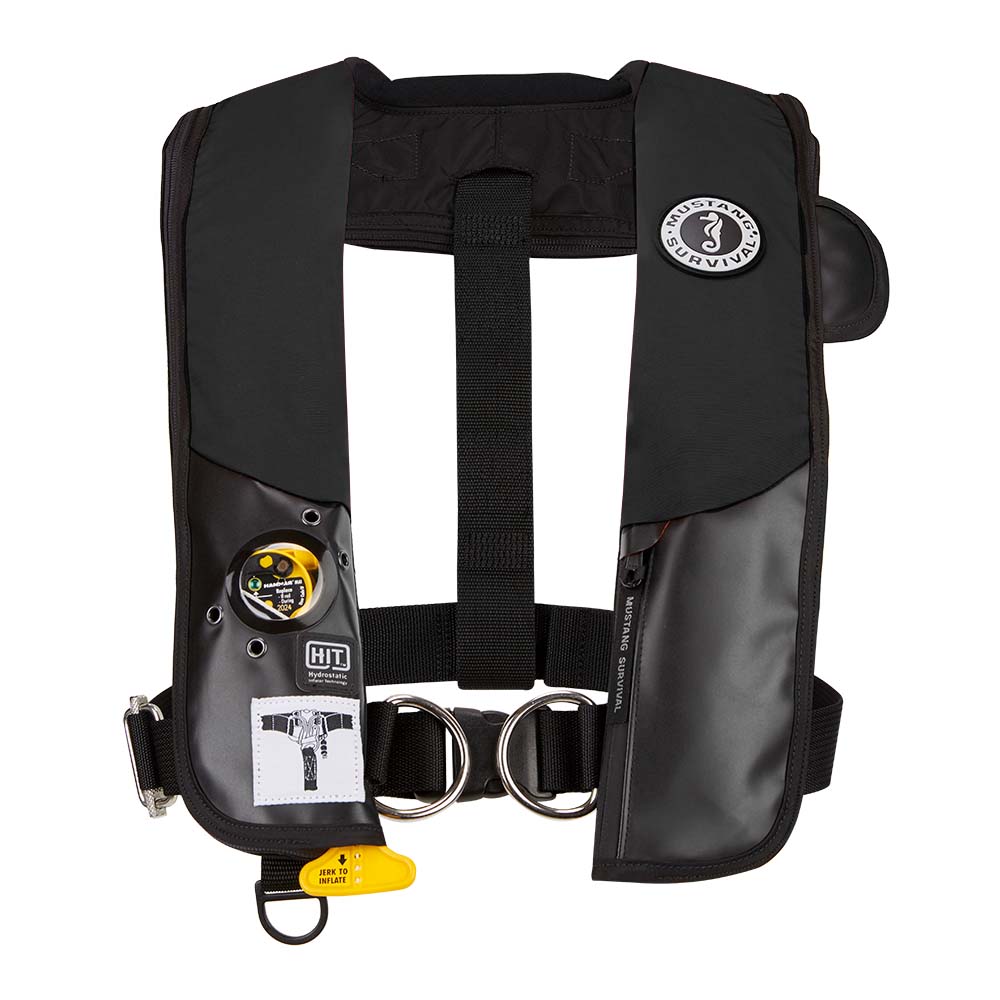 Mustang Hit Hydrostatic Inflatable Pfd Wsailing Harness Black 