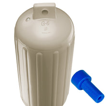 Load image into Gallery viewer, Polyform G-6 Twin Eye Fender 11&quot; x 30&quot; - Sand w/Adapter [G-6 SAND W/AIR ADAPTER]
