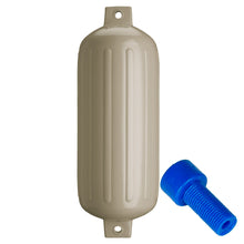 Load image into Gallery viewer, Polyform G-6 Twin Eye Fender 11&quot; x 30&quot; - Sand w/Adapter [G-6 SAND W/AIR ADAPTER]
