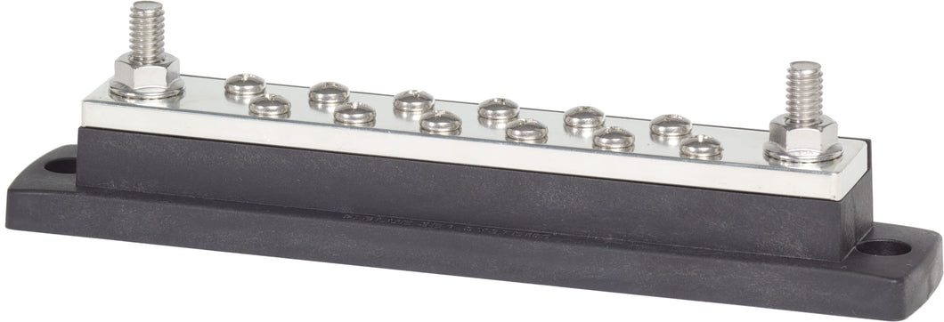 Blue Sea MaxiBus 250A BusBar Two 5/16in-18 Studs and Twelve #10-24 Screws