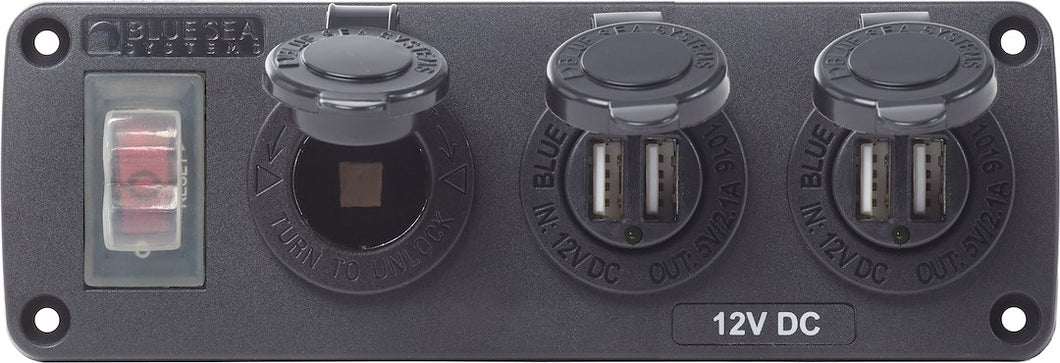PANEL ACC H2O 2 USBS & SCKT