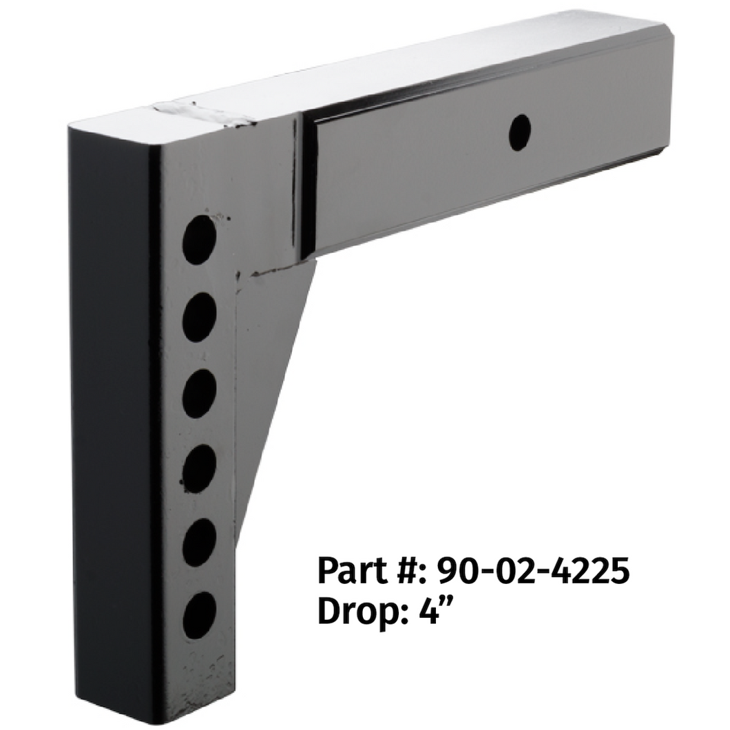 2-1/2' RECEIVER L-SHANK 4' DROP/8'