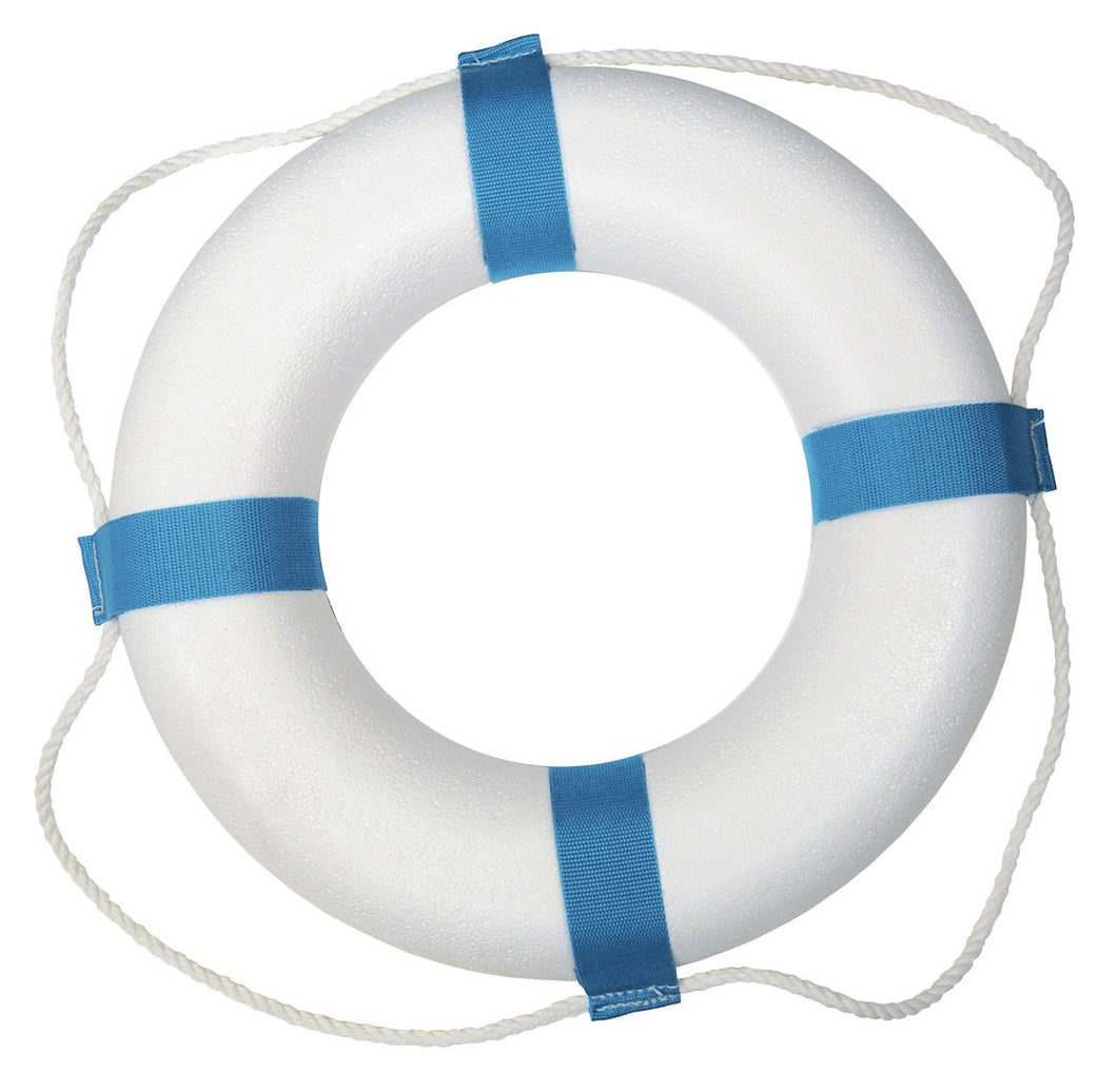 17' WHITE DECORATIVE RING BUOY
