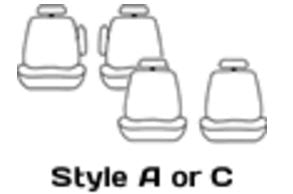 2016 FORD TRANSIT VAN BUCKETS