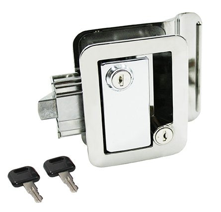 METAL TT LOCK W/KEYS CHR