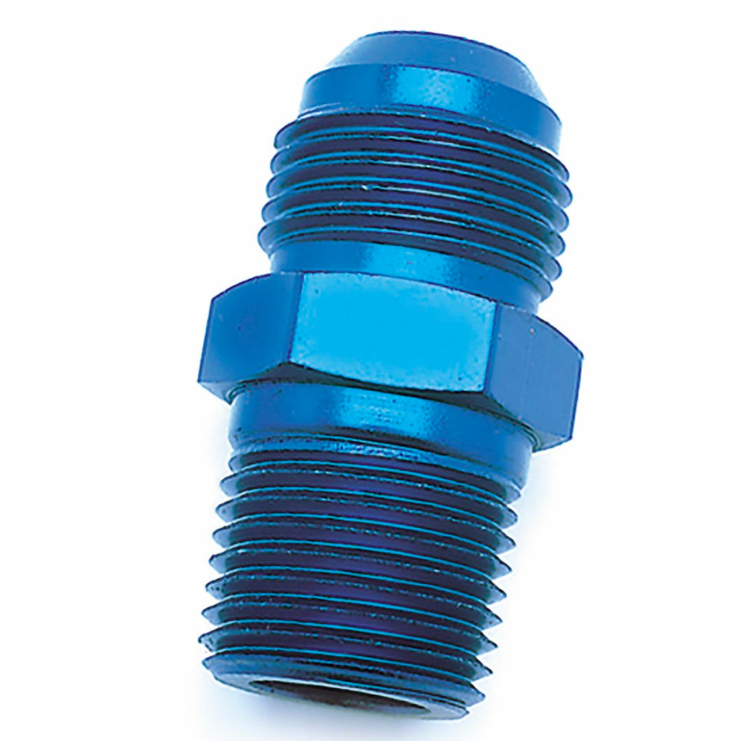-4AN X1/4NPTF BLU ST FL TO PIPE ADP