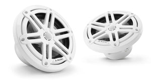 JL Audio M3 Series 6.5" Marine Coaxial Speakers w/Gloss White Sport Grilles - M3-650X-S-Gw