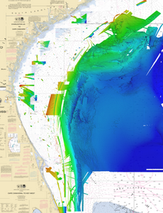 CMOR MAPPING SOUTH ATLANTIC (PREVIOUSLY NORTH FLORIDA, GEORGIA, AND SOUTH CAROLINA V2) 3D RELIEF SHADING CMOR CARD For SIMRAD NSX