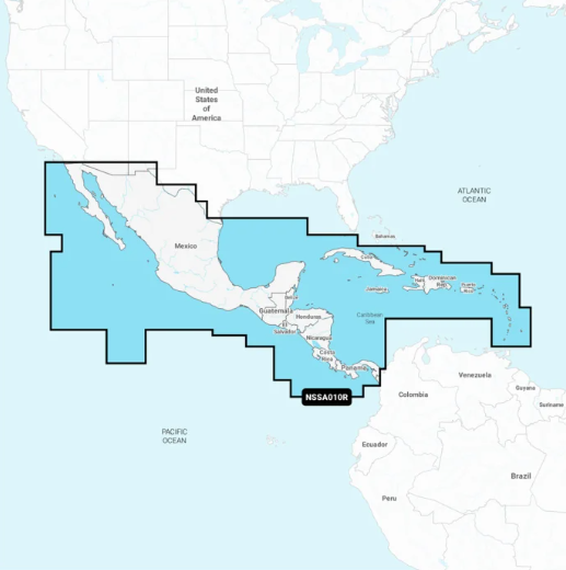 Garmin 010-C1451-20 Central America & Caribbean - Inland and Coastal Marine Charts