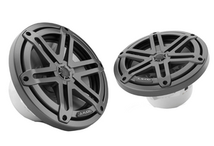 JL Audio M3 Series 7.7" Marine Coaxial Speakers w/Grey Metallic Sport Grilles - M3-770X-S-Gm