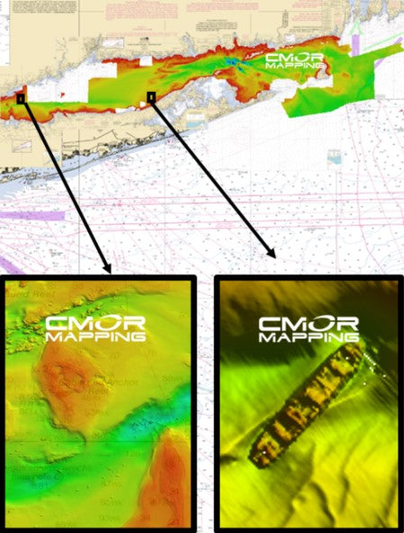 CMOR MAPPING LONG / BLOCK ISLAND SOUND / MARTHA'S VINEYARD For SIMRAD NSX