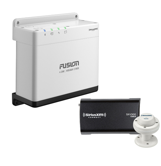 FUSION MS-WB675 MARINE HIDEAWAY STEREO W/SIRIUSXM SXV300 CONNECT TUNER & MARINE/RV ANTENNA