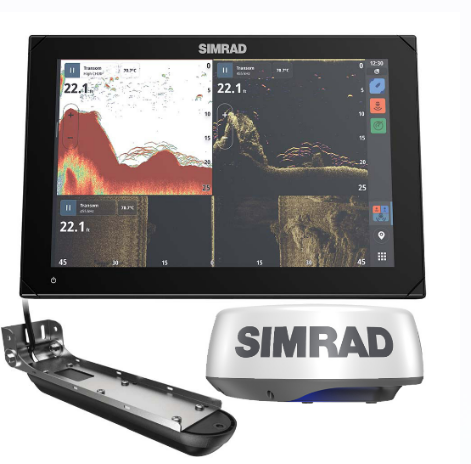 SIMRAD NSX™ 3012 RADAR BUNDLE - HALO20+ RADAR DOME & ACTIVE IMAGING™ 3-IN-1 TRANSDUCER