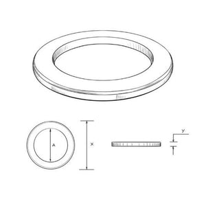 10" SPEAKER/SUBWOOFER TRIM RING - 10" X .5" THICK - WHITE | TRIMRING10x.5