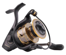 Load image into Gallery viewer, The Penn Battle lll 4000 Spinning reel is a great reel for beginner and pro anglers. Featuring 6 stainless steel ball bearings a smooth drag system. Great for red fish, snook, tarpon, king fish, trout, tuna, cobia, spainish mackerel, permit, bone fish, grouper, snapper and more. Great for casting lures and live baits. Perfect inshore, nearshore, and offshore reel.

