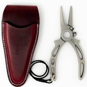 These pliers come with a high quality leather case that attaches easily onto your belt. These are ideal for fishermen any where  and can unhook any fish. Great for offshore, nearshore, and inshore fishing. Danco Permio Titanium pliers5.5