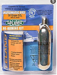 LELAND Inflatable Life Jacket Rearming Kit, Automatic, 38 g., 1/2" Threaded