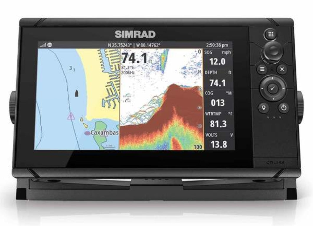 SIMRAD Cruise 9 Chartplotter/Fishfinder Combo with 83/200 Transducer and US Coastal Charts